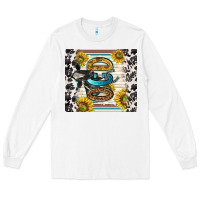 White ocd with cow Long Sleeve Tee - TumblerDesignByShophia
