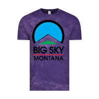 Cloud Purple Big Sky Montana Champion Vintage Tee - linhVisuals