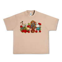 Burro Lady of Guadalupe Coffee Cups Urban Heavy Tee - texasbilliewilder