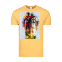 Vintage Mustard messi and ronaldo Vintage Tee - linhVisuals