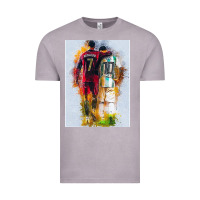 Vintage Zinc messi and ronaldo Vintage Tee - linhVisuals