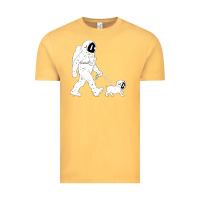 Walking The Dog Astronaut Vintage Tee | Teevron