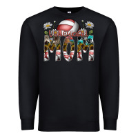 Black volleyball mom Premium Sweatshirt - SublimationCraftShop