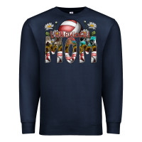 Navy volleyball mom Premium Sweatshirt - SublimationCraftShop
