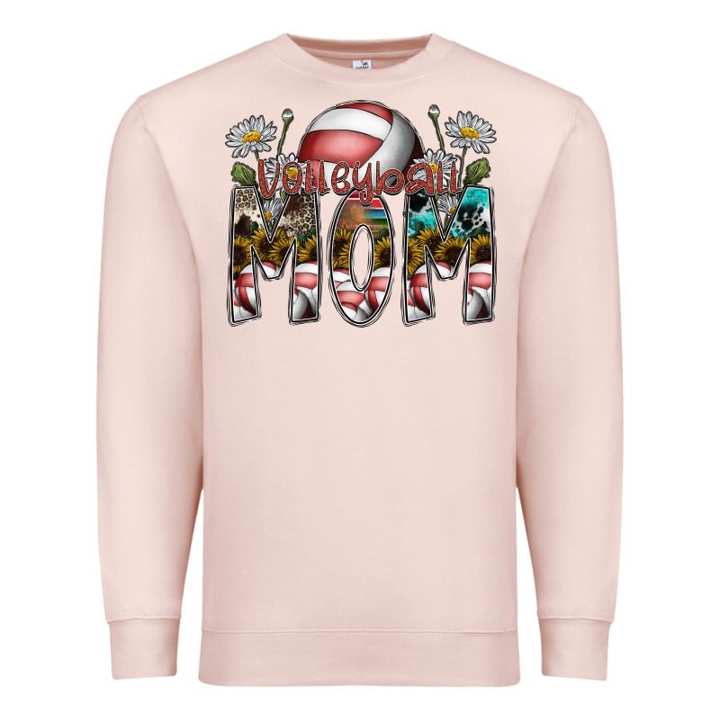 Volleyball Mom Premium Sweatshirt by SublimationCraftShop | Teevron