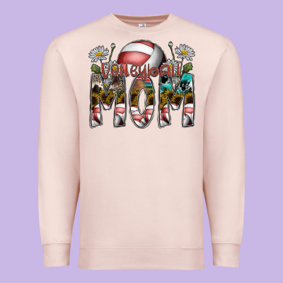 Volleyball Mom Premium Sweatshirt Designed By Sublimationcraftshop