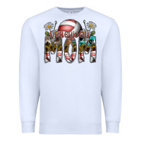 White volleyball mom Premium Sweatshirt - SublimationCraftShop