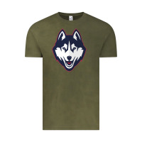 Vintage Olive wolf head tshirt Vintage Tee - linhVisuals