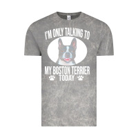 Cloud Rock boston terrier t  shirtfunny boston terrier dog gift i m only talking Vintage Tee - linhVisuals