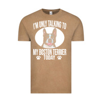Vintage Coffee boston terrier t  shirtfunny boston terrier dog gift i m only talking Vintage Tee - linhVisuals