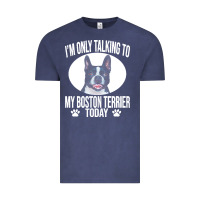 Vintage Denim boston terrier t  shirtfunny boston terrier dog gift i m only talking Vintage Tee - linhVisuals