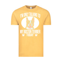 Vintage Mustard boston terrier t  shirtfunny boston terrier dog gift i m only talking Vintage Tee - linhVisuals