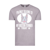 Vintage Zinc boston terrier t  shirtfunny boston terrier dog gift i m only talking Vintage Tee - linhVisuals