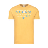 Vintage Mustard whoever said that diamonds are a girls best friend never owned a dog Vintage Tee - linhVisuals