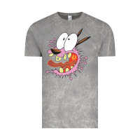 Cloud Rock courage the cowardly dog Vintage Tee - linhVisuals