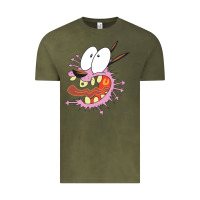 Vintage Olive courage the cowardly dog Vintage Tee - linhVisuals