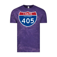 Cloud Purple los angeles california interstate 405 (i 405) sweatshirt Vintage Tee - linhVisuals