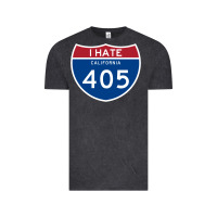 Vintage Black los angeles california interstate 405 (i 405) sweatshirt Vintage Tee - linhVisuals