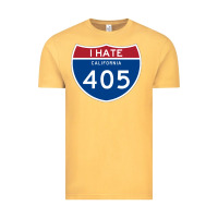 Vintage Mustard los angeles california interstate 405 (i 405) sweatshirt Vintage Tee - linhVisuals