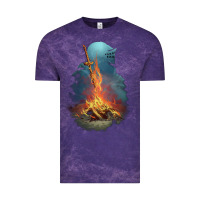 Cloud Purple Souls Bonfire Vintage Tee - linhVisuals
