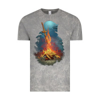 Cloud Rock Souls Bonfire Vintage Tee - linhVisuals
