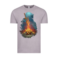Vintage Zinc Souls Bonfire Vintage Tee - linhVisuals