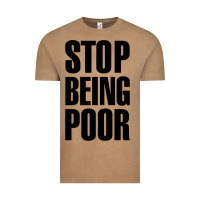 Vintage Coffee Stop Being Poor Vintage Tee - linhVisuals