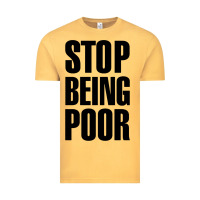 Vintage Mustard Stop Being Poor Vintage Tee - linhVisuals