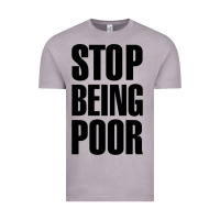 Vintage Zinc Stop Being Poor Vintage Tee - linhVisuals