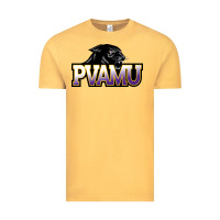 Vintage Mustard Prairie View A&M Panthers And Lady Panthers Rectangle Patch Vintage Tee - linhVisuals