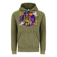 Vintage Olive I'm a Haunt Mess Vintage Hoodie - texasbilliewilder