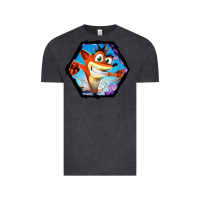 Vintage Black CRASH BANDICOOT LEGENDS Vintage Tee - linhVisuals