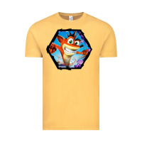 Vintage Mustard CRASH BANDICOOT LEGENDS Vintage Tee - linhVisuals