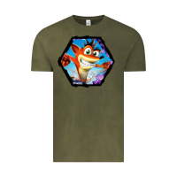 Vintage Olive CRASH BANDICOOT LEGENDS Vintage Tee - linhVisuals