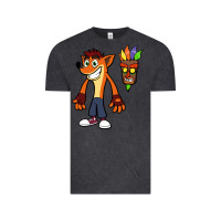 Vintage Black CRASH BANDICOOT Vintage Tee - linhVisuals