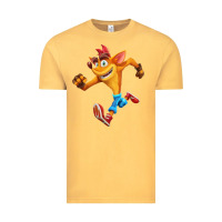 Vintage Mustard CRASH BANDICOOT Vintage Tee - linhVisuals