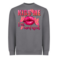 Storm Kiss me i'm so confused Valentine's Day Heavyweight Sweatshirt - FaDigitalArtStudio