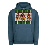 Pigment Midnight Navy football gnomes Urban Hoodie - BarkalooDesign