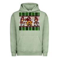 Pigment Oil Green football gnomes Urban Hoodie - BarkalooDesign