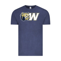 Vintage Denim wingate merch, bulldogs Vintage Tee - linhVisuals