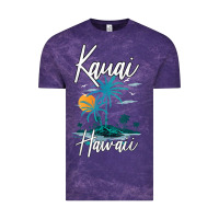Cloud Purple family vacation retro sunset hawaii kauai t shirt Vintage Tee - linhVisuals
