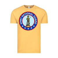 Vintage Mustard army national guard Vintage Tee - linhVisuals
