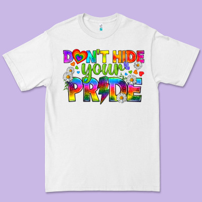 Lgbtq+ Don't Hide Your Pride Premium Tee Designed By Bundleandbundleshop