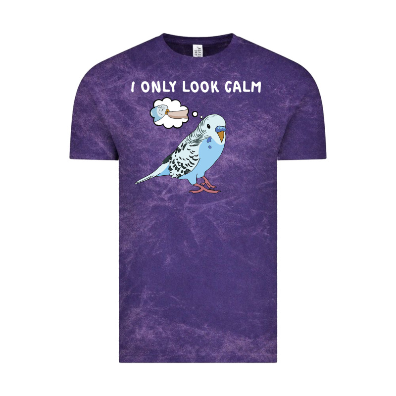 Parakeet Bird Biting Finger Funny I Only Look Calm Vintage Tee by linhVisuals | Teevron