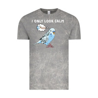 Cloud Rock parakeet bird biting finger funny i only look calm Vintage Tee - linhVisuals