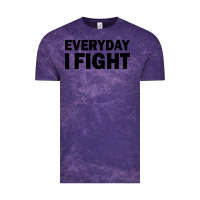 Cloud Purple everyday i fight Vintage Tee - linhVisuals