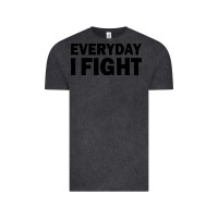 Vintage Black everyday i fight Vintage Tee - linhVisuals