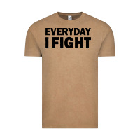 Vintage Coffee everyday i fight Vintage Tee - linhVisuals