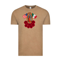 Vintage Coffee our lady virgen de guadalupe mexican american flag holiday Vintage Tee - linhVisuals
