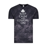 Cloud Black keep calm and cowgirl horse Vintage Tee - linhVisuals